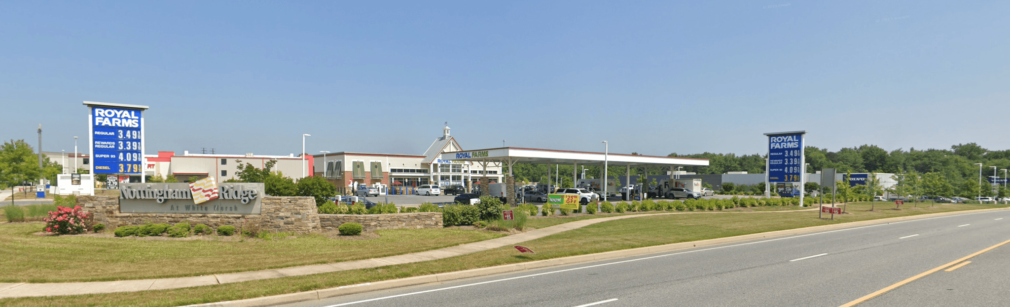 White Marsh - In December 2016, an ARLS Properties affiliate purchased a 17-acre site in Nottingham, Maryland, at a traffic-controlled corner, from Corporate Properties Office Trust (COPT). The site is located off of Interstate 95, near White Marsh Boulevard. The large property adjacent to the ARLS Properties’ site was slated to be developed as an outlet mall, and ARLS Properties intended to develop its site with complementary retail uses. When the neighboring owner decided not to develop its site as an outlet mall (and to instead develop its site as a warehouse), ARLS Properties sold most of the site it had acquired to two high-end, regional car dealerships, a hotel developer and a self-storage company. It retained a 2-acre parcel that it subsequently leased to Royal Farms.